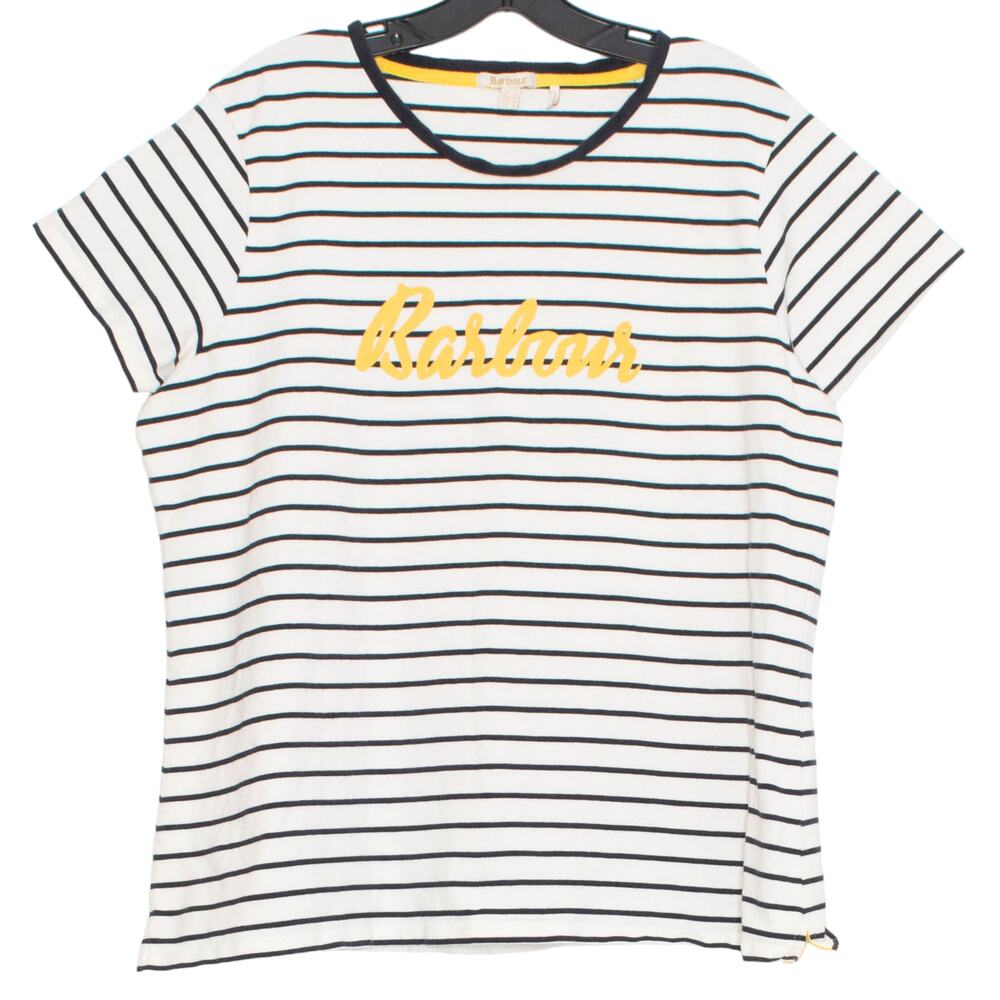 Barbour Logo Top Stripe Preppy Coastal Nautical Minimalist Casual Old Money 14
